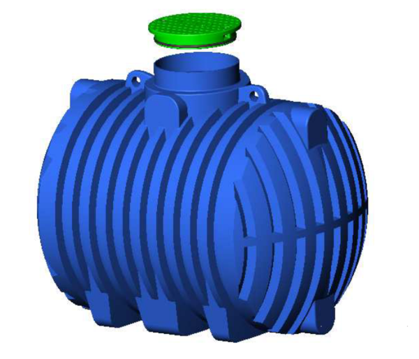AP5000 Aqua Plast Ondergrondse Regenwater Tank Kunststof 5000 Liter