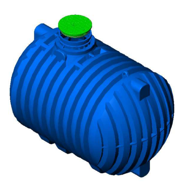 AP12K Aqua Plast Ondergrondse Regenwater Tank Kunststof 12.000 Liter