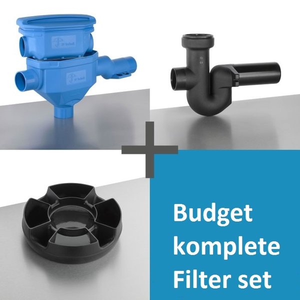 Budget Set - BPT260 Volume Regenwaterfilter DN150 - Rustige Toeloop - Overloop
