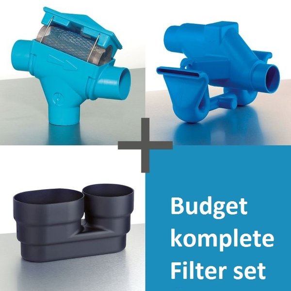 Budget Set - BPT300 Cartridge Regenwaterfilter - Rustige Toeloop - Overloop