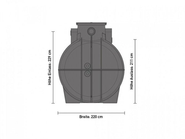 SP7500 Ondergrondse Kunststof Regenwatertank 7500 Liter