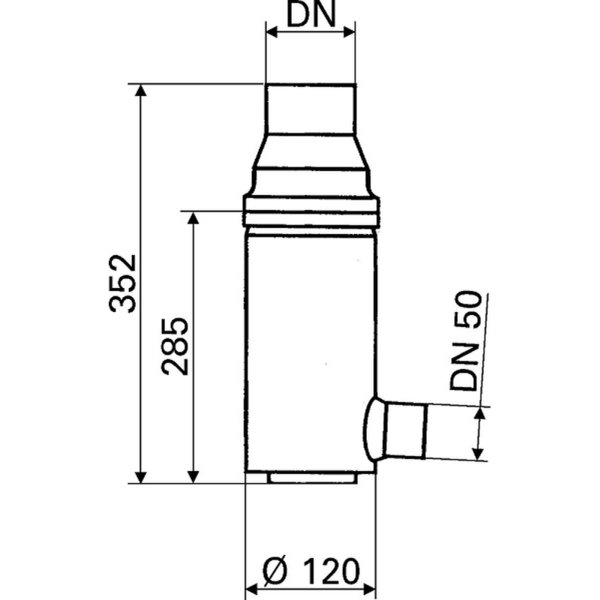 RG510 Koper - Regenwaterbuis filter 3P Techniek 70-100 mm Vulautomaat